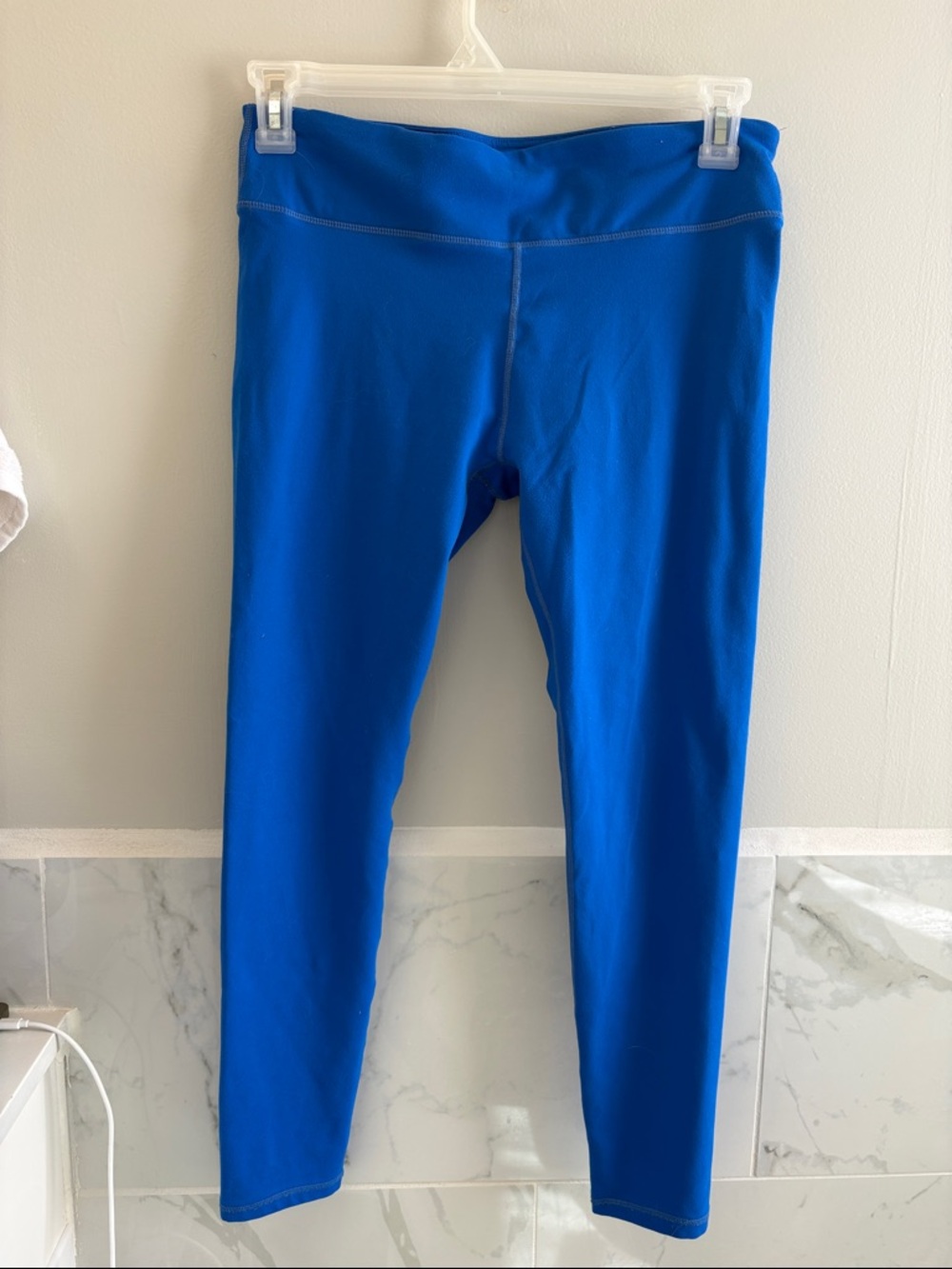 Fabletics Bright Blue Athletic Leggings7/8 Length